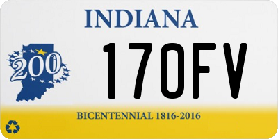 IN license plate 170FV