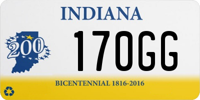 IN license plate 170GG