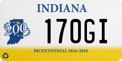 IN license plate 170GI