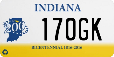 IN license plate 170GK