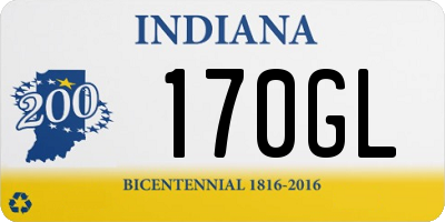 IN license plate 170GL