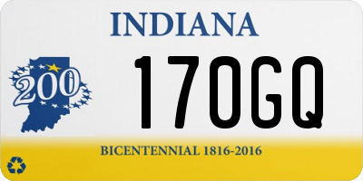 IN license plate 170GQ