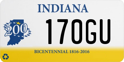 IN license plate 170GU