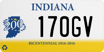 IN license plate 170GV