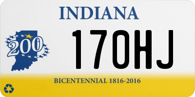 IN license plate 170HJ