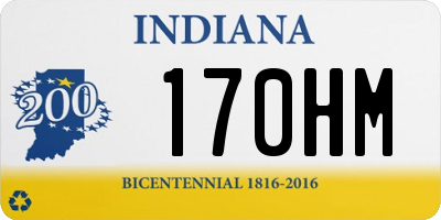 IN license plate 170HM