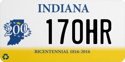 IN license plate 170HR