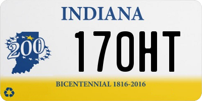 IN license plate 170HT