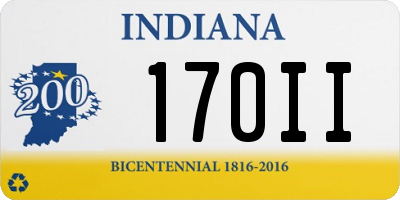 IN license plate 170II