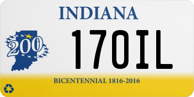 IN license plate 170IL