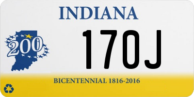 IN license plate 170J