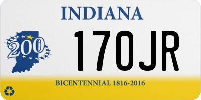 IN license plate 170JR