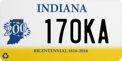 IN license plate 170KA