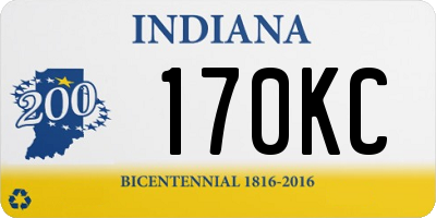 IN license plate 170KC