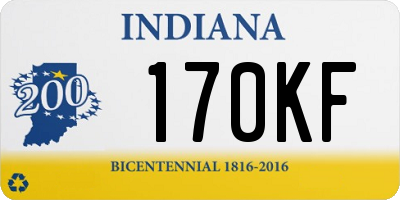IN license plate 170KF