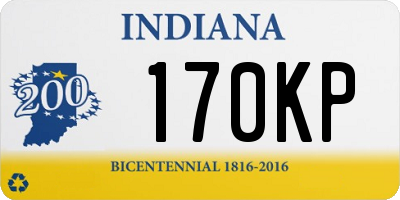 IN license plate 170KP