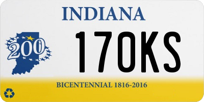 IN license plate 170KS