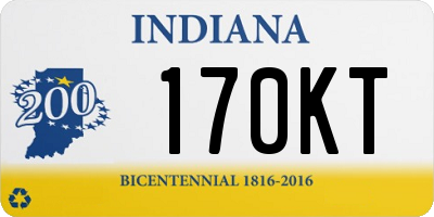 IN license plate 170KT