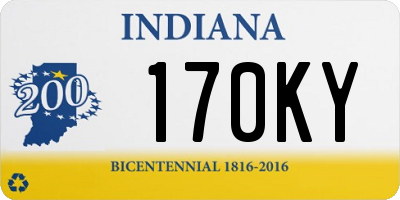 IN license plate 170KY