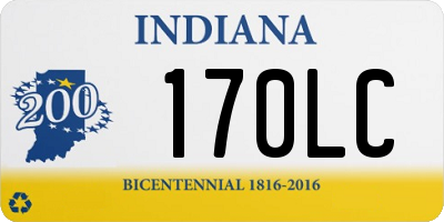 IN license plate 170LC