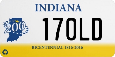 IN license plate 170LD