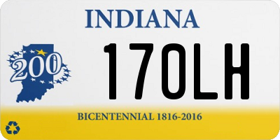 IN license plate 170LH