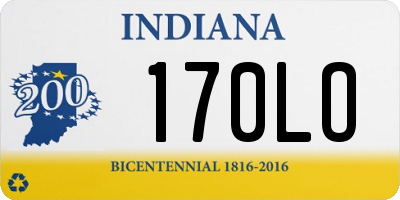 IN license plate 170LO