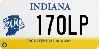 IN license plate 170LP