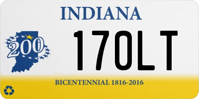 IN license plate 170LT