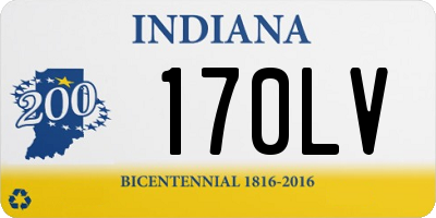 IN license plate 170LV