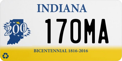 IN license plate 170MA