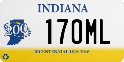 IN license plate 170ML