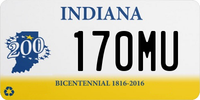 IN license plate 170MU