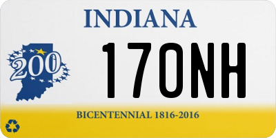 IN license plate 170NH