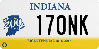 IN license plate 170NK