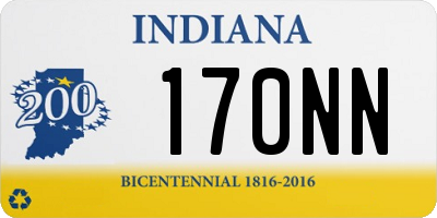 IN license plate 170NN