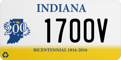 IN license plate 170OV