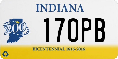 IN license plate 170PB