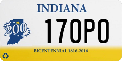 IN license plate 170PO