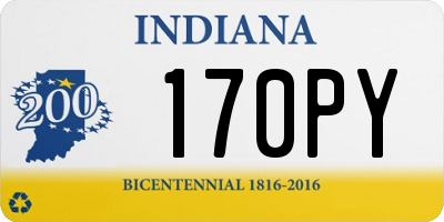 IN license plate 170PY