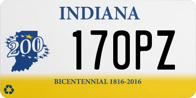 IN license plate 170PZ