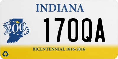 IN license plate 170QA