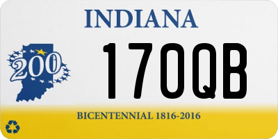 IN license plate 170QB