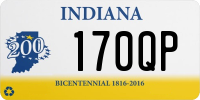 IN license plate 170QP