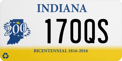 IN license plate 170QS