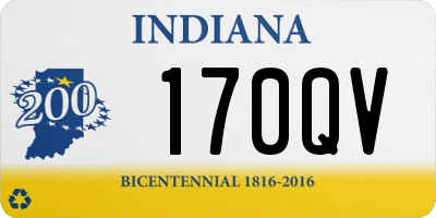 IN license plate 170QV