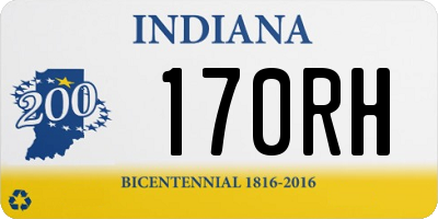 IN license plate 170RH