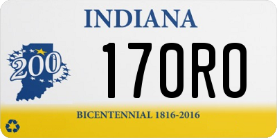 IN license plate 170RO
