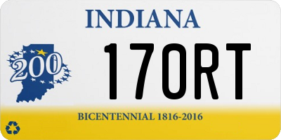 IN license plate 170RT