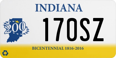 IN license plate 170SZ